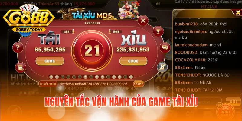 Nguyên tắc vận hành của game tài xỉu